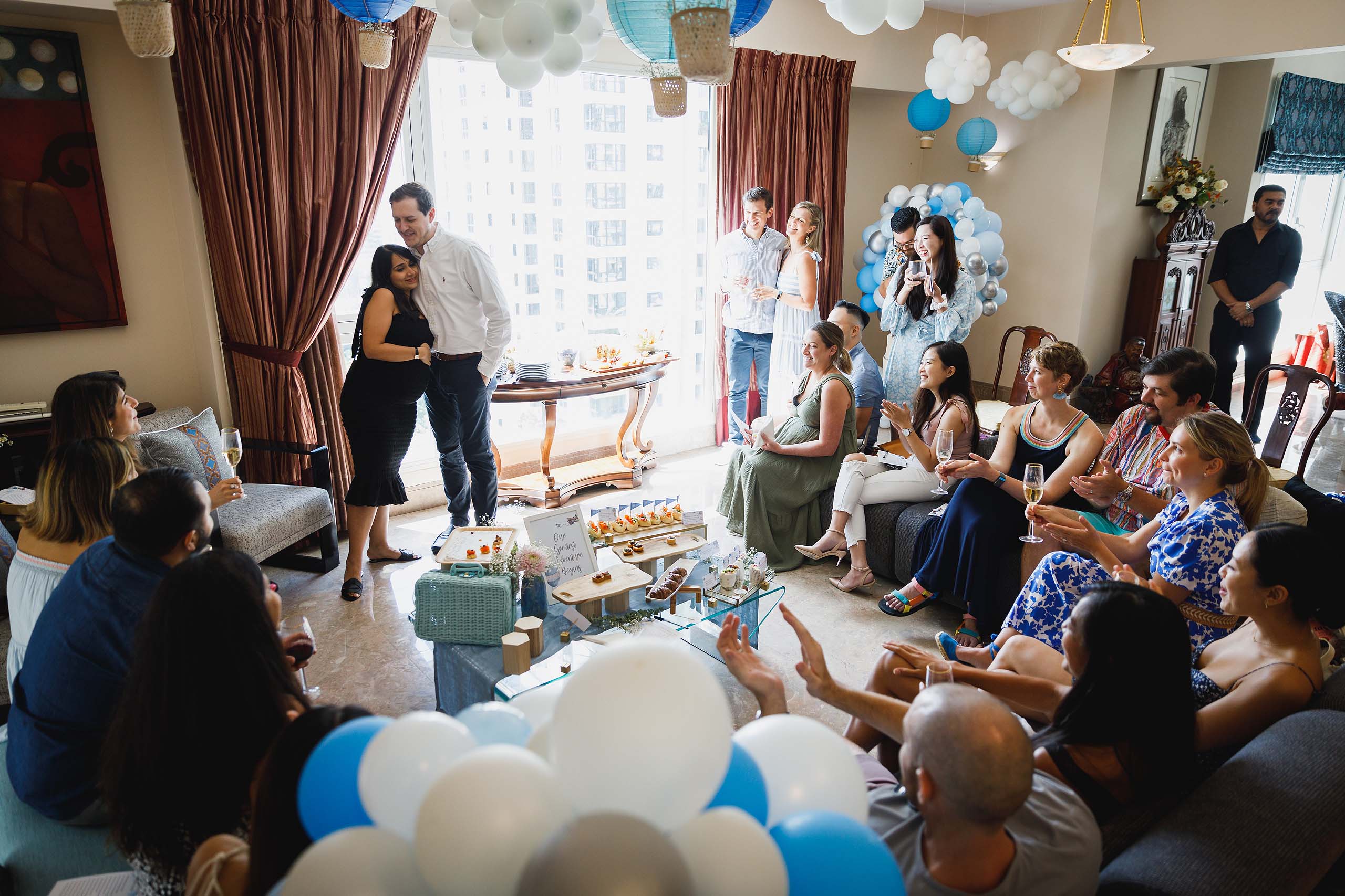 A baby shower at a home in Singapore